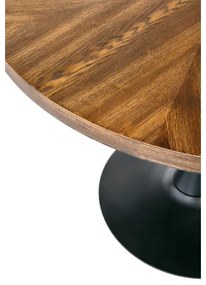 Étkezőasztal CARMELO 75 x 100 cm fekete/barna