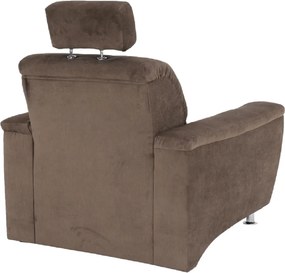 Fotel, barna szövet, SANTIAGO