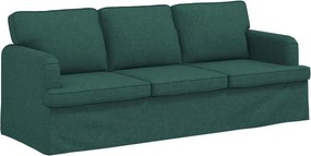 vidaXL Kanapé Sötétzöld 201 x 80 x 85 cm szövet