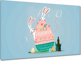 Vászonkép 120x80 Nyúl Húsvét