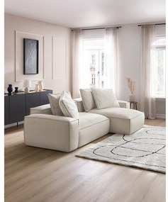 Bézs bőrutánzat sarokkanapé (variálható) Boheme – Bobochic Paris