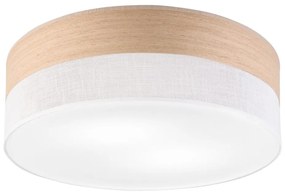 Mennyezeti lámpa SIRJA WOOD 2xE27/15W/230V átm. 45 cm fehér/tölgy