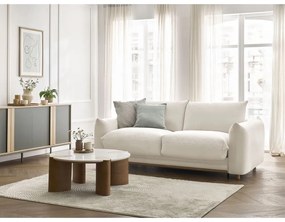 Krémszínű kinyitható kanapé 214 cm Ernest – Bobochic Paris