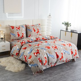 RED FOX barna mikroszálas ágyneműhuzat Ágyneműhuzat mérete: 70 x 90 cm | 140 x 220 cm