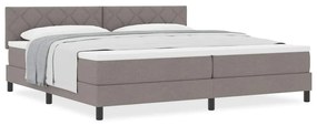 Boxspring ágy matraccal matracmal Tópszínű 200 x 200 cm szövet
