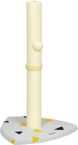 PawHut Macska Kaparó, 62cm Kaparóoszlop Macskáknak, Kis Macska Fa Játék Golyyóval, Juta Kaparóoszlop, Macska Bútor, Beltéri, Világosszürke+Beige | Aos