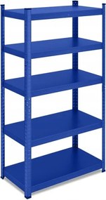 Tárolószekrény Fém 150x75x30 875kg 5 polcos Mdf