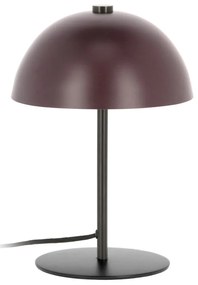 Borvörös asztali lámpa fém búrával (magasság 33 cm) Aleyla – Kave Home