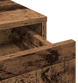 Sminkasztal Fiókokkal Régi Fa 100x41x140 cm