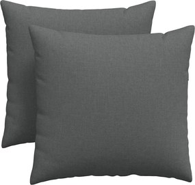 vidaXL Kanapé párnák 2 pcs Sötétszürke 45 x 45 cm szövet