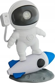 Csillag projektor Asztronauta LED-es rakéta fehér lámpa távirányítóval