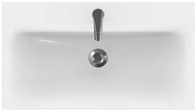 Cersanit K116-013 MODUO 45x80 cm beépíthető mosdó, kerámia, fényes fehér