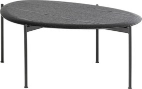 Fekete dohányzóasztal 67x92 cm Kota – WOOOD