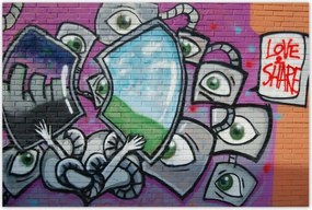 Poszterek 120x80 Graffitti Falfestmény