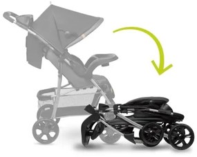 Lionelo - Babakocsi EMMA PLUS fekete