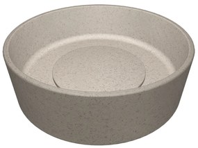 Laveo Perl, gránit munkalap mosdó 360x360x115 mm, bézs, LAV-VGP1410T