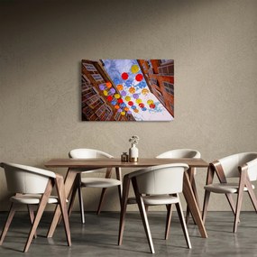 Színes esernyők képe (90x60 cm)