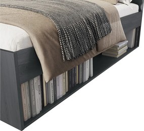 postel 160x200 kárpitozott ágy fejtámlája Galaxy 51 - tölgy carbon