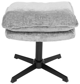 Relaxační forgó fotele KATANIA lábtartóval, világosszürke