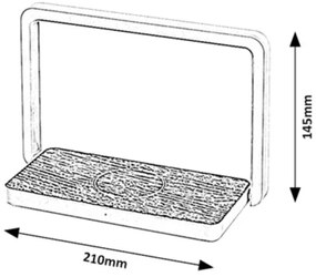 Rabalux 76005 - BULDUS LED asztali lámpa vezeték nélküli töltővel LED/4W/5V