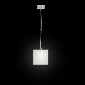 RENDL LUCIA 15x15 függőlámpa szaténüveg/króm 230V LED G9 5W