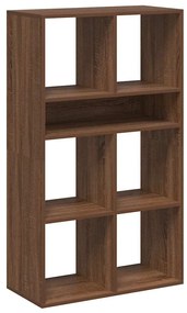 könyvszekrény barna tölgy 66x31x112 cm szerelt fa