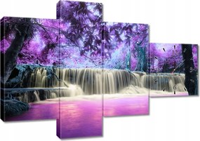 Faliórák 100x70 Lila vízesés