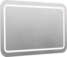 Lekerekített tükör 120x70 cm LED világítással, fűtőfólia, érzékelő állítható hőmérséklettel 2700-6500K, IP44 ZIL12070KTLEDS