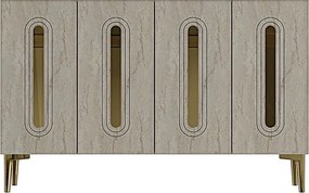 Rany 120 - White, Travertine, Gold