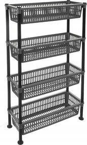 Keskeny Tárolószekrény fürdőszoba konyha 4 szintes polc állvány