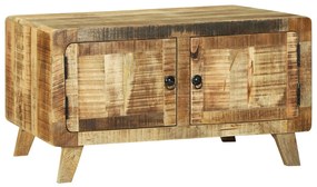 Dohányzóasztal 80x54x45 cm Tömör fa Durva mangó