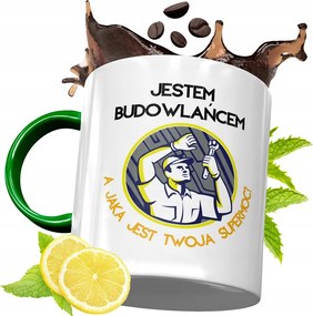 Zöld Bögre Építőknek Születésnapra Ajándék fényképes nyomtatással