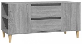 szürke sonoma színű szerelt fa TV-szekrény 102x44,5x50 cm