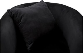 Fekete bársony fotel Bucarest – Mauro Ferretti