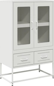 vidaXL fehér acél magasszekrény 68x39x111,5 cm
