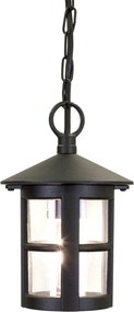 Elstead klasszikus kültéri függeszték hereford fekete átlátszó IP43 elsbl21b-black
