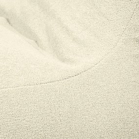 Krémszínű buklé babzsákfotel Lounge 100 – SLOWDOWN