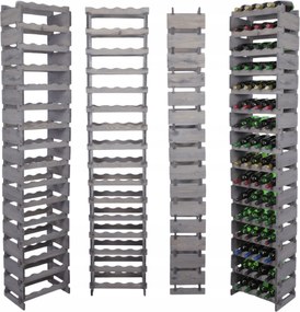 Bortartó állvány moduláris palacktartó állvány 16x4 64 cipő szerelés szerszámok nélkül