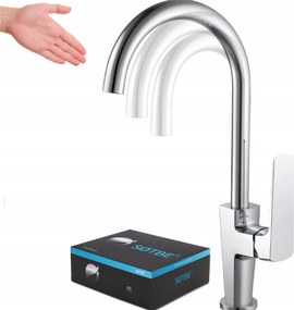 Mosdó csaptelep magas álló pultra szerelhető mosdó csaptelep króm Sotbe