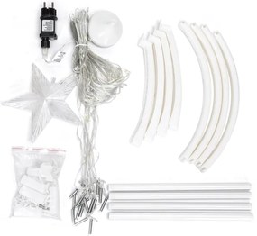 Aigostar - LED kültéri karácsonyi dekoráció LED/3,6W/230V 150 cm IP44 hideg fehér