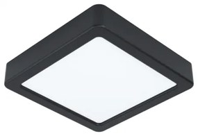LED panel , 17W , falon kívüli , négyzet , természetes fehér , fekete keret , IP44 , EGLO , FUEVA 5 , 31202