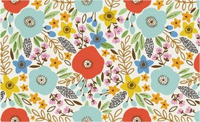 Flizelin tapéta falra Prémium virágmintás 416x254 Ragasztó