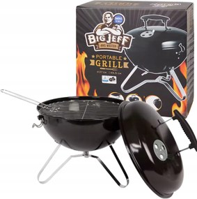 Szén grill Big Jeff Piknik Asztali Grill Fedéllel 37x40cm