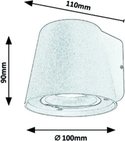 Rabalux - Kültéri fali lámpa 1xGU10/35W/230V IP54 fehér