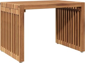 vidaXL Kerti Oldal Asztal Barna 50 x 32,5 x 35 cm Tömör Teakfa