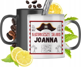 Mágikus bögre Johannának Fekete matt nyomott mintával 330ml