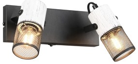 Fekete-fehér fali lámpa ø 9 cm Tosh – Trio