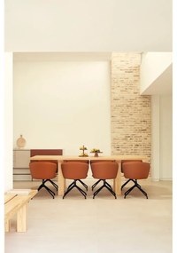 Narancssárga kárpitozott étkezőfotel szett 2 db-os Add – Teulat