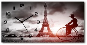 Négyszögletes üvegóra vízszintesen Párizsi eiffel-torony pl_zsp_60x30_f_76327253