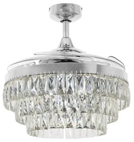 FANAWAY 212923 - LED mennyezeti ventilátor VEIL 6xE14/4,5W/230V króm + DO